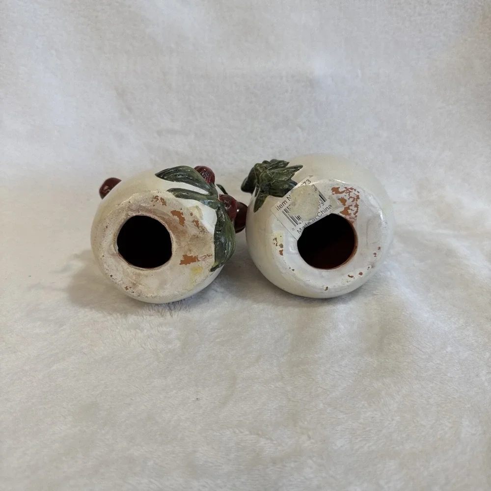 Vintage Set of 2‎ Ceramic Snowman Figurines Christmas Holiday Decor